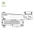 GL-13211S Bisagra de puerta trasera de camión de acero inoxidable